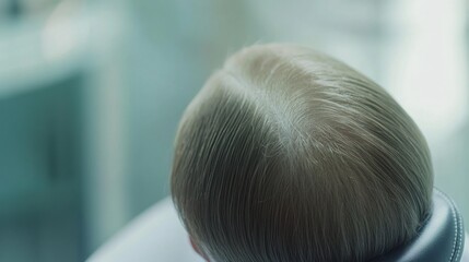 Hair restoration procedure in a bright, modern medical clinic. Featuring effective treatments and personalized care