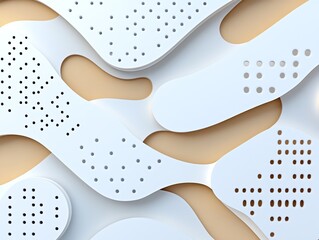 Obraz premium A hyperrealistic rendering of adhesive forming geometric patterns