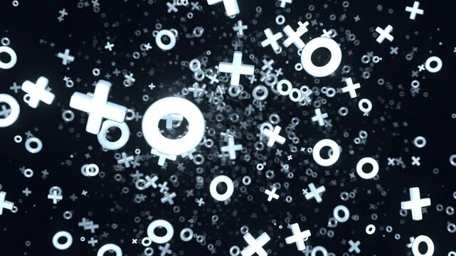 White XO Tunnel Background VJ Loop l 4K