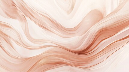 Fototapeta premium Warm Rose Gold and Champagne Abstract Art Lines