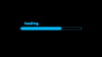 Loading bar illustration. Downloading progress icon.