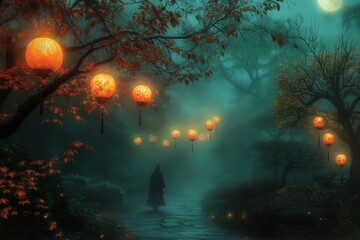 Obraz premium Lantern Path