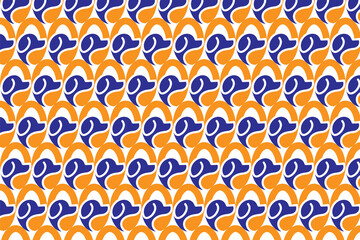 Colorful funny abstract dog shape seamless pattern background template. Modern element set in hand drawn style. 
