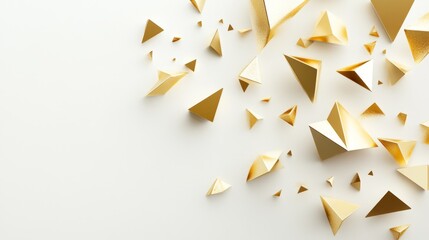 Create a clean modern minimalist design featuring gold geometric patterns online graphic design showcase digital environment artistic perspective