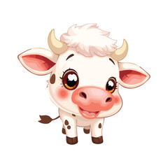 Fototapeta premium funny cow cartoon vector 