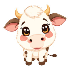 Fototapeta premium funny cow cartoon vector 