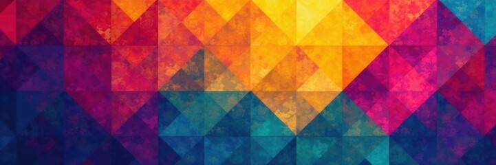 Geometric square pattern, colorful abstract design, mosaic, shapes