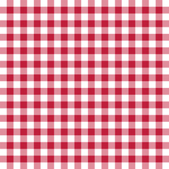 red and white checkered tablecloth