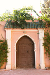 Naklejka premium entrance to the riad in Marrakech