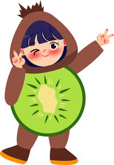 Fruit Character Illustration