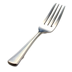 Silver Dinner Fork | High-Res Image isolated on transparent background