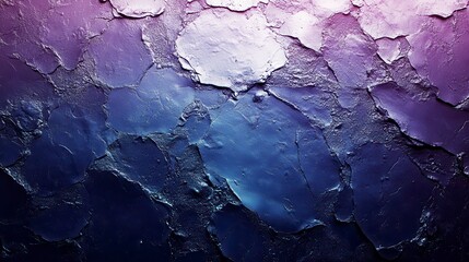 The Textured Purple and Blue Art Displays Abstract Colorations