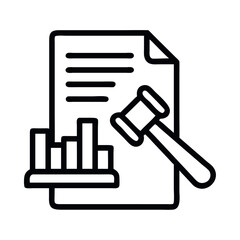 Obraz premium Business registration financial report icon