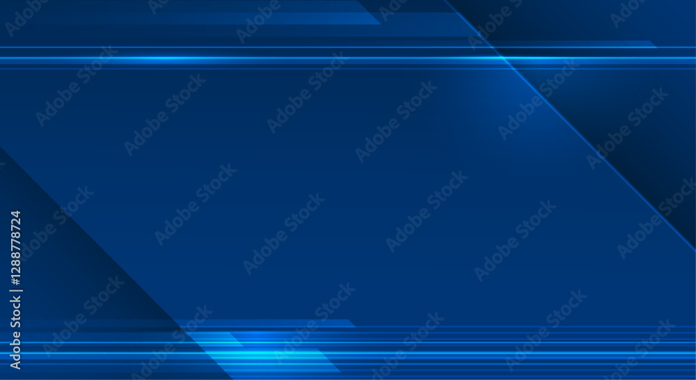 Poster Illustration Abstract light line pattern with texture on gradient blue color background. Vector modern graphic design. Digital technology, tech and futuristic concept for template, banner background