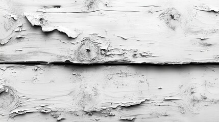 Obraz premium Detailed image depicts textured and peeling white painted wood planks