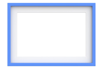 Picture frame. Landscape frame. 3D illustration.