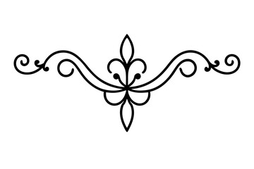 "Classic Baroque Design Motif for Elegant Jewelry - Detailed Vector Illustration"

