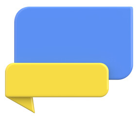 Price tag. Text box. 3D illustration.