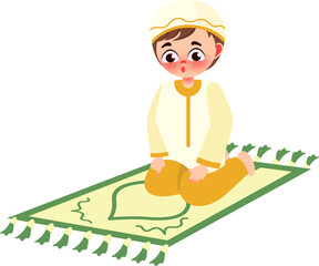 Muslim Character Illustration