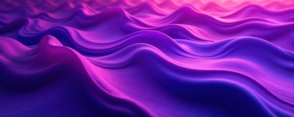 Fototapeta premium Seamless purple abstract wave pattern Elegant, flowing design ideal for backgrounds , shiny, fabric