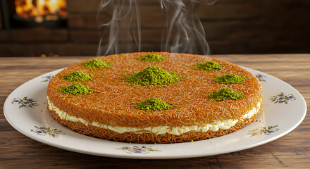 Kunafa with Cheese – Sweet, Crispy, and Irresistible