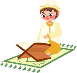 Muslim Character Illustration