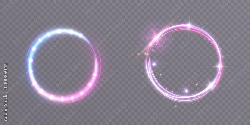 Poster light-bright vortex. png effect on a transparent background. bright light round teleport podium. mag