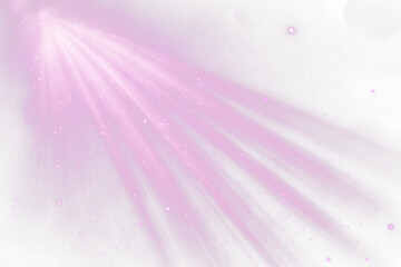 Purple light rays, sparkle, Transparent background.