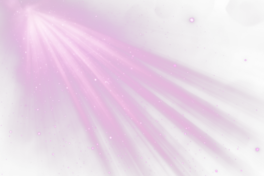 Purple light rays, sparkle, Transparent background.