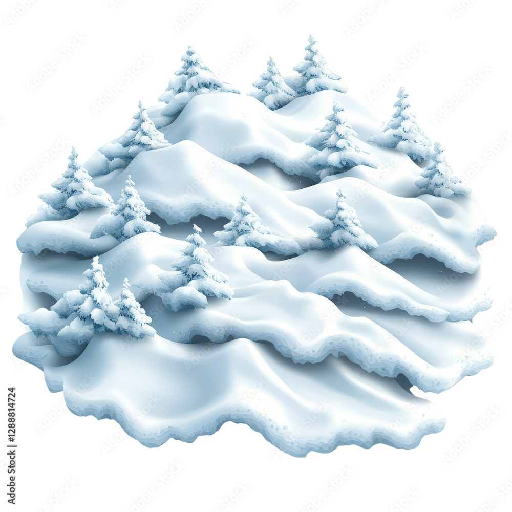 Poster a pile of snow on a black background creating a contrasting winter scene with texture and detail iso