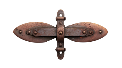 Metal latch on plaid fabric, a closeup study of texture and fastening detail in photography