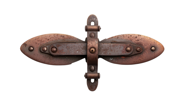 Metal latch on plaid fabric, a closeup study of texture and fastening detail in photography