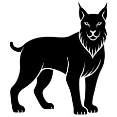 High-Resolution Lynx Silhouette Vector Ready to Use.