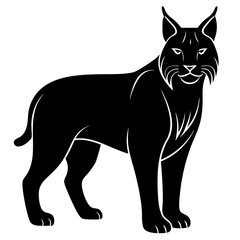 Classic Lynx Silhouette Vector Perfect for Logos & Designs.