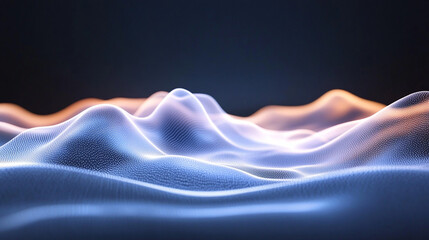 Obraz premium A glowing abstract background with soft radiant white