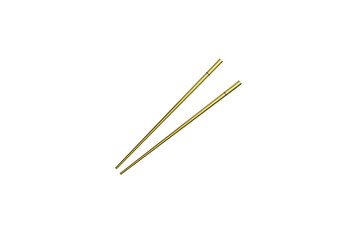 chopsticks on white background