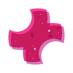 Creative shape aesthetic risograph element