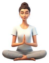 Fototapeta premium PNG Adult sitting cartoon sports.