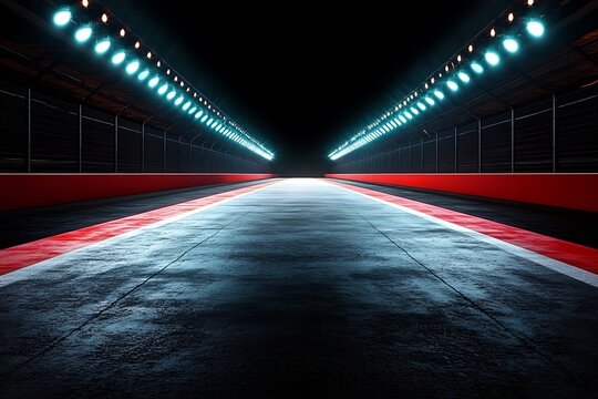 Racing Track Night Scene
