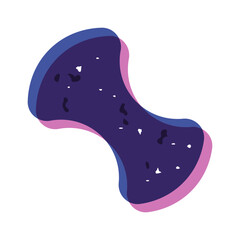 Creative geometric risograph grunge shape