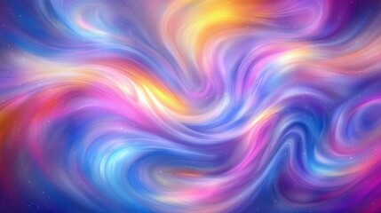 Obraz premium Colorful Abstract Swirls in Dreamy Pastel Shades of Pink and Blue