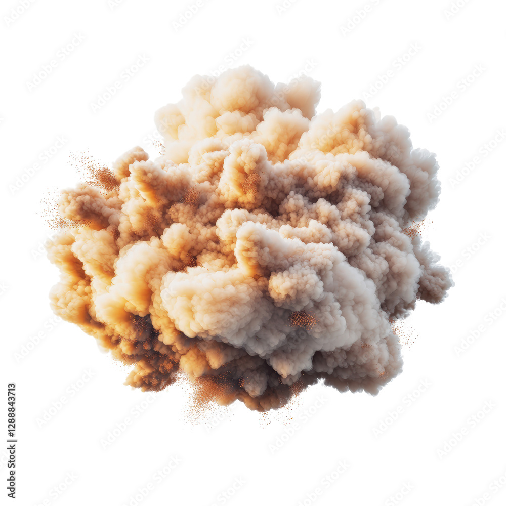 Poster cloud of smoke swirling against a black background creating a dramatic and abstract visual effect is