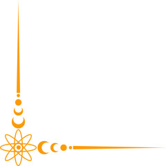 Art Deco Corner Border Ornament