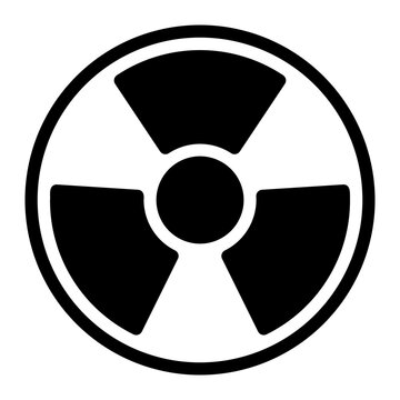 radiation glyph icon