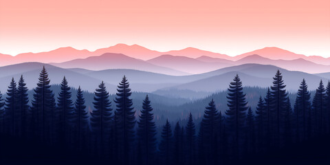 Obraz premium sunrise in the mountains