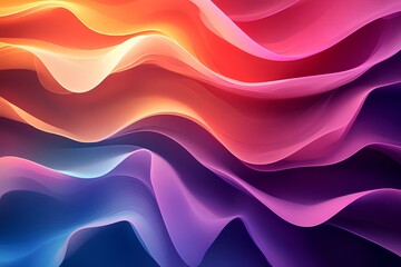 Obraz premium Abstract Colorful Wave Background Dynamic Fluid Forms in Vibrant Hues