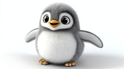 Obraz premium A cute penguin with a big smile on its face. generated using AI