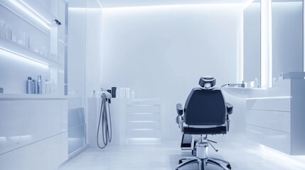 Hair restoration session in a professional beauty clinic. Featuring advanced treatments and natural results