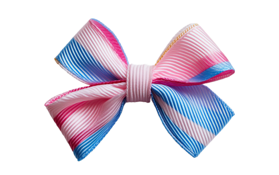 Hair bow on transparent or white background,png