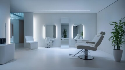 Hair restoration session in a sleek beauty clinic. Featuring rejuvenating treatments and natural regrowth solutions